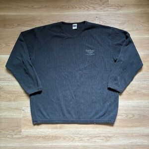 1990s Rainforest Cafe California Souvenir Sweater Mens Medium Black Cotton Knit